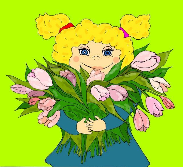 Маша и тюльпана
