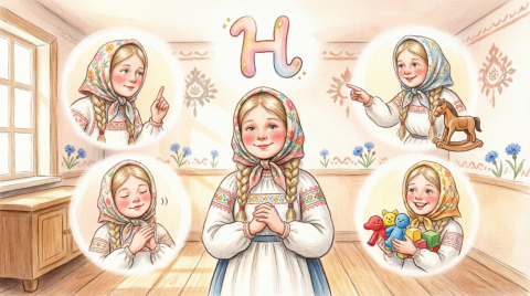 Буква "Н" (из цикла "Весёлый алфавит")