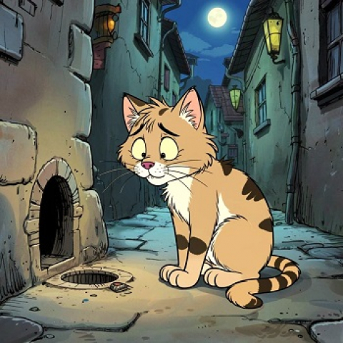Глупый кот